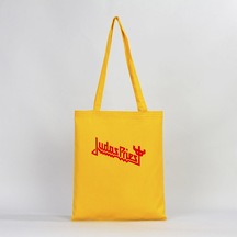 Judas Priest Logo 3 Sarı Gabardin Bez Çanta