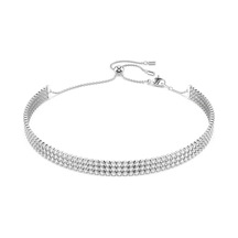 5685755 Swarovski Kolye Matrıx:choker Whıte/rhs Metalik