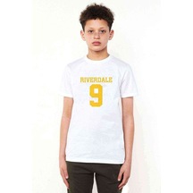 Tshirthane Riverdale 9 Baskılı Unisex Çocuk Beyaz Tshirt (528274869)