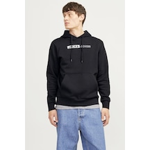 Jack & Jones 12233599 Erkek  Siyah Sweatshirt