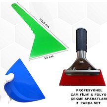 Cam Filmi-Kaput Koruma ve Folyo Çekme Aparatları 3 Prç Set GRP19