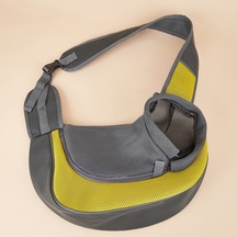 Cbtx Evcil Hayvan Çantası Genişletilmiş Omuz Askısı Nefes Alabilen Messenger Kedi Çantası, Boyut: Büyük Sarı