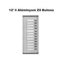 12 Li Alüminyum Zil Butonu