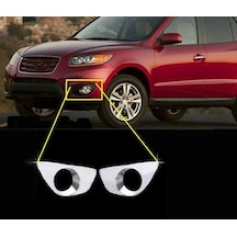 Hyundai Santa Uyumlu Fe 2010 2012 Sis Lambası Kaplama Krom