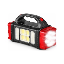 Solar Led Kamp Feneri, , 8 Led Ultra Parlak Taşınabilir Kamp Lambası, , Kamp, Balıkçılık, Acil Siyah