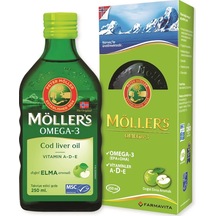 Moller'S Möller'S Elma Aromalı Balık Yağı Şurubu 250 Ml