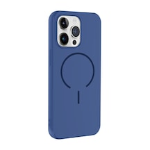 Apple Uyumlu iPhone 13 Pro Max Kılıf M-safe Şarj Özellikli Klfs Meta Kapak - Siyah Siyah
