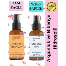 Akgünlük Suyu Ve Biberiye Suyu 100ml+100ml - Doğal Ak Günlük, Sığla Ve Biberiye Hidrosolü