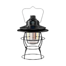 Suntek Led Kamp Feneri Piknik Acil Veranda Için Asılı Aydınlatma Siyah