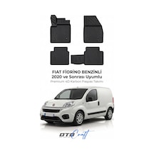 Otocraft Fiat Fiorino Benzinli 2020+ Araca Özel 4d Karbon Oto Paspas Havuzlu Tam Set