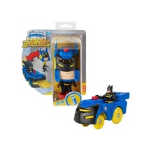 Imagınext Hgx78/hgx91 Dc Super Frıends Head Shıfters Serisi Batman & Batmobıle