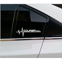 Courier Sport Nabız Kalp Atışı Sticker 2 Adet