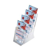 4 Katlı 1/3 A4 Masaüstü Broşürlük 5li Paket