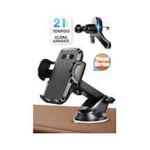 2 Modlu Klima + Torpido Araç Telefon Tutacağı Cam Havalandırma Vantuzlu Araba Telefon Tutucu Tt01
