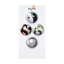 Moon Lovers K-drama Lee Joon-gi Ve Iu 3'lü Metal Rozet Seti 58mm İğneli Buton Çanta Yaka Rozeti Çok Renkli