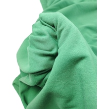 Canlı Çimen Yeşili 2 İplik Penye Kumaş Pamuksu Yumuşak Sweatlik & Eşofmanlık En: 195cm-11971
