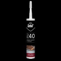 Selsil Pu 40 Genel Amaçlı Pu Mastik 280ml - Kırmızı Kırmızı