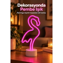 Flamingo Led Lamba Pembe Işıklı