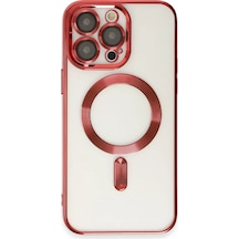 Newface Apple, Uyumlu iPhone 14 Pro Kılıf Kross Magneticsafe Kapak - Kırmızı