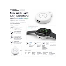 Aw21 Apple Watch İçin Kablosuz Şarj Cihazı 2.5w Usb-c Girişli, Çinko Alaşım Metal Gövdeli Mini Taşınabilir Şarj Adaptörü Çok Renkli