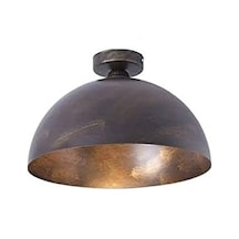Mylights Eskitme Fırcalı Plofonyer Tavan Avize Retro Rustik Vintage Avize Armatür 40 Cm Diğer