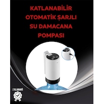 Otomatik - 897 - Şarjlı Damacana Pompası Ev Ofis - Metemıx - Kamp Kullanım
