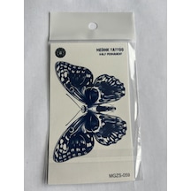 Korku Minimal 11x8 Cm Yarı Kalıcı Geçici Dövme Yapıştırma Dövme