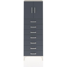 Arges Dolap 2 Raflı 7 Çekmeceli 2 Kapaklı 60x30x182 Aytaşı-an... Aytaşı