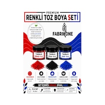 3'lü Set Premium Parafin Soya Wax Toz Mum Boyası Hobi Seti - 10 Cc Kırmızı, Siyah, Mavi Bkfab3ksm10g Karışık