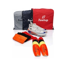Football Unisex Krampon Set 1 Adet Çanta, + 1 Adet Çorap + 1 Adet Tekmelik Gri