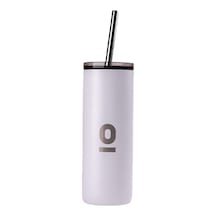 Espressolab Paslanmaz Çelik Şeffaf Kapaklı Beyaz Mug Termos No:84