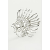Güneş - 730 - Metal Yüzük - Nazblsmm - Gümüş Rengi