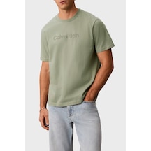 Calvin Klein % 100 Pamuk Relaxed Fit Logolu T Shirt Lv04lg812gpez Erkek T Shirt Lv04lg812g Pez Haki