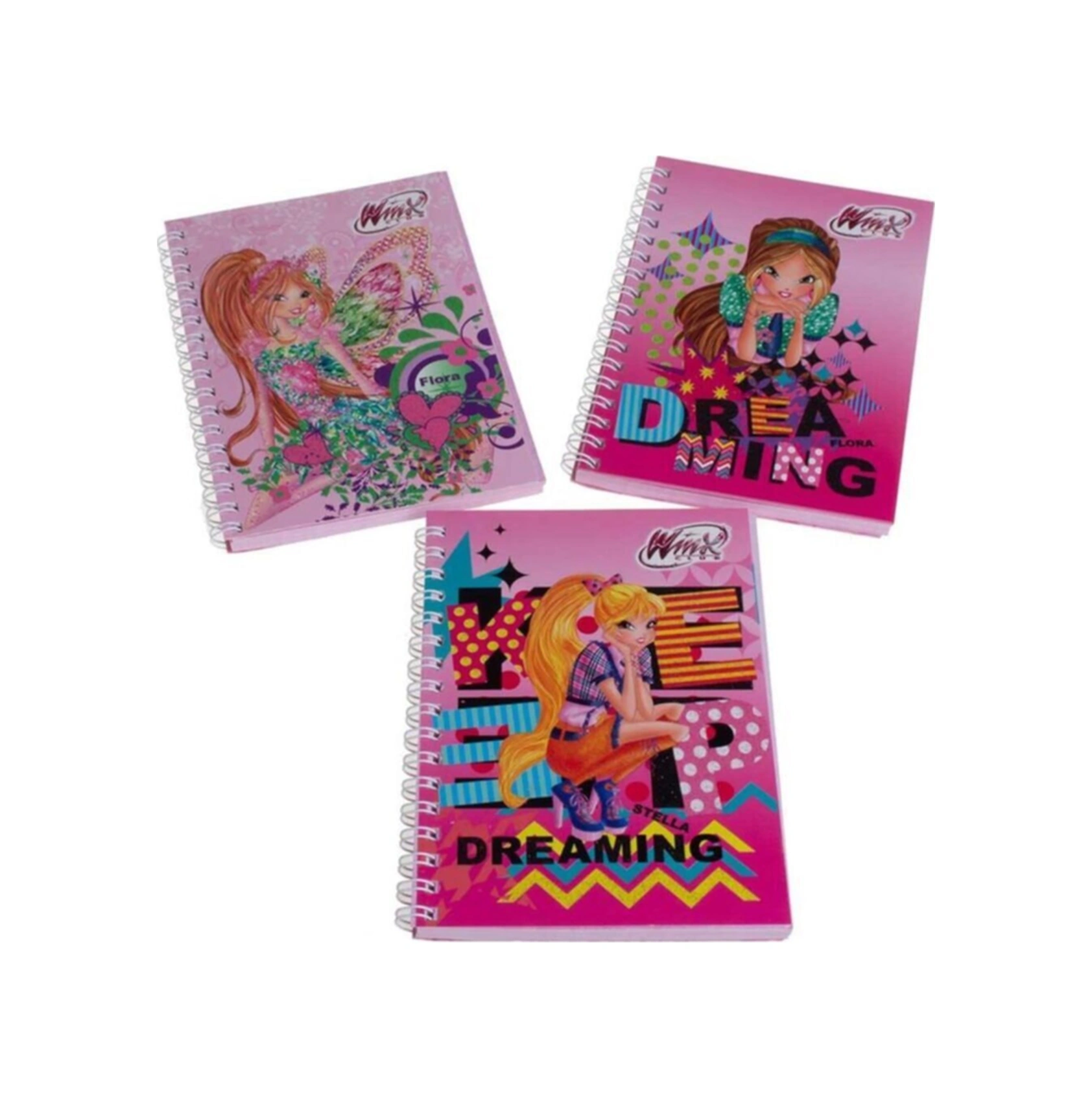 Winx Club A6 Mini Boy Defter Karton Kapak Not Defteri Çizgili 3120 36 Lı Paket Karışık