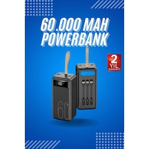 Powerbank Yüksek Kapasiteli 60.000 Mah Hızlı Şarj Şarj Özellikli Batarya Mavi