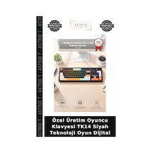 Özel Üretim Oyuncu Klavyesi Tk14 Siyah Teknoloji Oyun Dijital