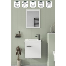 Biani Fix Hera 50 Cm Banyo Dolabı Renk Mat Beyaz