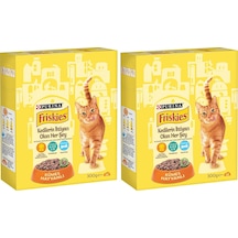 Friskies Yetişkin Kediler İçin Kümes Hayvanlı 300 Gram 2li Paket 103 Ivory