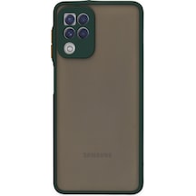 Samsung Galaxy  Uyumlu,  A22 Kılıf Montreal Silikon Kapak - Yeşil