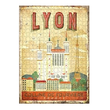 Tablomega Ahşap Mdf Puzzle Yapboz Lyon Şehrinden Bir Kesit