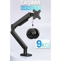 Monitör Kolu Vesa Uyumlu Hareket Ayarlanabilir Monitör Standı 17-32" 9kg Kapasite Tutucu Tek Kollu
