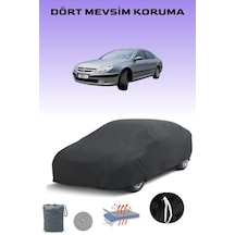 Siyah Peugeot 607 2005 - 2010 Araba Brandası, Oto Örtüsü, Araba Çadırı Siyah