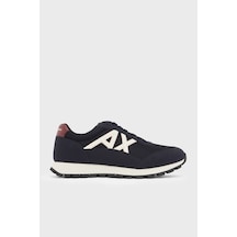 Armani Exchange Logolu Sneaker Ayakkabı Erkek Ayakkabı Xm001960 Af19388 Mb802 Lacivert-beyaz