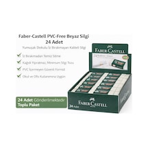 No24 Pvc Free Beyaz Silgi 24 Adet Standlı Kutu İz Bırakmayan Yumuşak Okul Ofis Silgisi