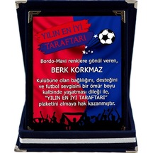 Bordo-Mavi Yılın En Iyi Taraftarı Isimli Taraftar Plaketi