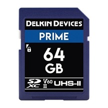 Delkin Devices 64GB Prime UHS-II SDXC 1900X (V60) Hafıza Kartı