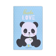 Panda Love Mavi Defter