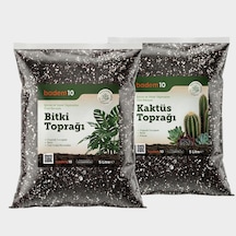 İkili Bitki Bakım Seti 1 Adet 5 Litre Kaktüs Toprağı + 1 Adet 5 Litre Bitki Toprağı Toprak 500 G
