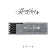 Cretacolor Charcoal Medium Kömür Portmin Uç 5,6mm 6lı 26002