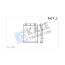 Kale 346715 Kalorifer Radyatörü - Renault Vel Satis 2004-2009 3.5 7701206524